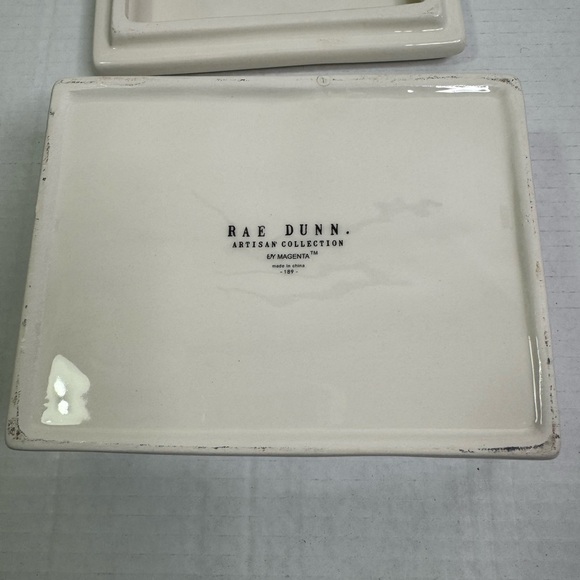 Rae Dunn Ceramic Jewelry Box With Saying “ Hello Pretty” 5X7 In Size New - Picture 3 of 10